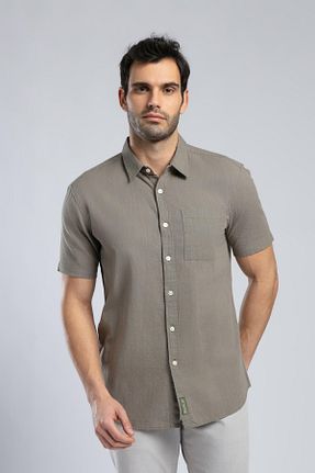 پیراهن خاکی مردانه رگولار Lee Cooper - کد 940147746