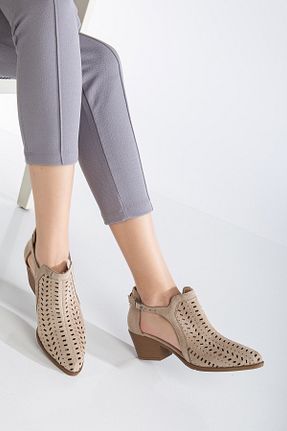 بوت / نیم بوت بژ زنانه جیر MS SUGAR SHOES - کد 901545160