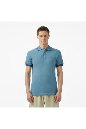 پولوشرت آبی مردانه پنبه ای Lacoste - کد 940146354