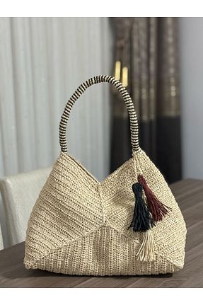 کیف دوشی زنانه حصیر BAGS - کد 940192138