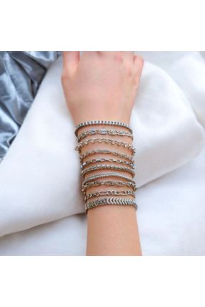 دستبند جواهر متالیک زنانه فلزی Marchen Collection - کد 939997202