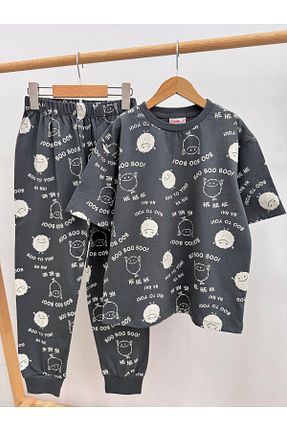 ست لباس راحتی طوسی بچه گانه ساده Irmak kids - کد 863222485
