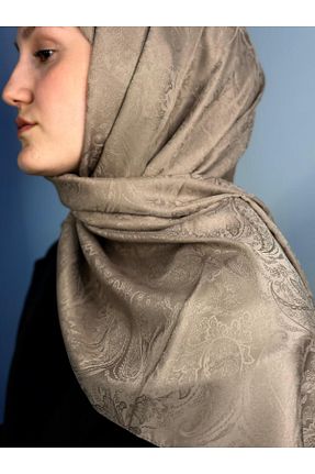شال قهوه ای زنانه پنبه ای Twentytwo scarf - کد 929210644