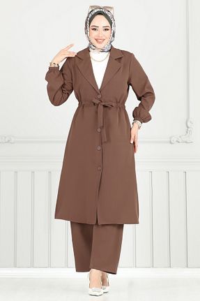 ست بالاتنه و پائین تنه حجاب رنگی زنانه رگولار Modaselvim - کد 940207289