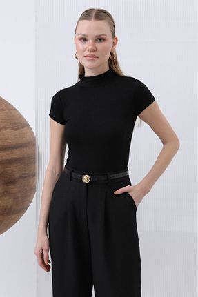 بلوز مشکی زنانه ساده Butik N&G - کد 940200041
