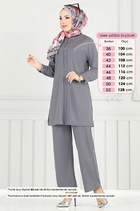 ست بالاتنه و پائین تنه حجاب رنگی زنانه گشاد Modaselvim - کد 940210877