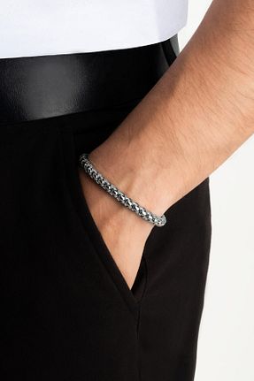 دستبند استیل (فولاد) متالیک مردانه استیل (فولاد) So CHIC GENT - کد 778656544