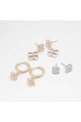 گوشواره استیل (فولاد) رنگی زنانه سنک زیرکون Aldo - کد 865009269