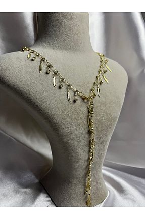 گردنبند جواهر زرد زنانه زیرکن Fam&Co Jewelry - کد 940251049