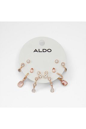 گوشواره استیل (فولاد) صورتی زنانه استیل ضد زنگ Aldo - کد 934114437