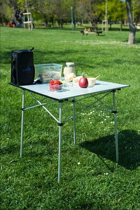 میز کمپ طوسی فلزی Panipal Outdoor - کد 878956104