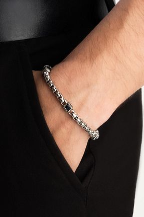 دستبند استیل (فولاد) متالیک مردانه استیل (فولاد) So Chic - کد 940247337