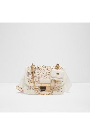 کیف دوشی سفید زنانه چرم مصنوعی Aldo - کد 905721999