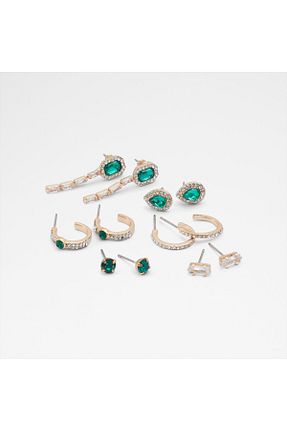 گوشواره استیل (فولاد) طلائی زنانه فلزی Aldo - کد 877684542