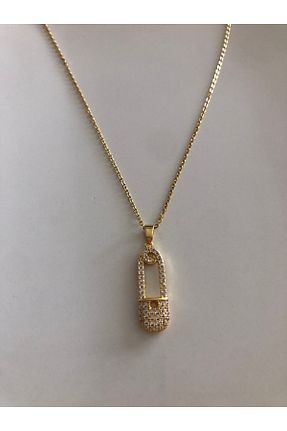 گردنبند استیل ( فولاد ) طلائی استیل (فولاد) MeSin Store - کد 906088047