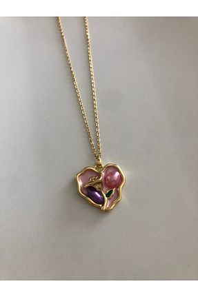 گردنبند استیل ( فولاد ) طلائی استیل (فولاد) MeSin Store - کد 906089798