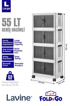 کابینت چند منظوره سفید پلاستیک obido - کد 861338842