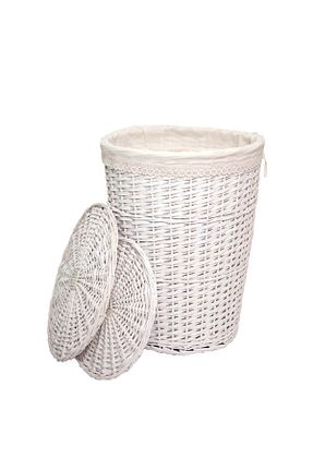 سبد لباس سفید حصیر Bahçem - کد 940268227