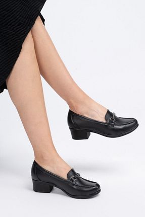 کفش کژوال مشکی زنانه چرم خالص Dericalle shoes - کد 809159599
