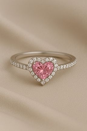 انگشتر نقره سفید زنانه زیرکن CARAT STONE - کد 799673864