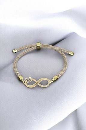 دستبند طلا طلائی زنانه 14 عیار ARCHINO GOLD - کد 906370742