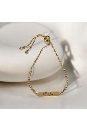 دستبند طلا طلائی زنانه 14 عیار ARCHINO GOLD - کد 906305505