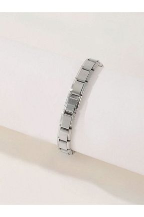 دستبند استیل (فولاد) طوسی مردانه استیل ضد زنگ VELİT VOLA - کد 937860377