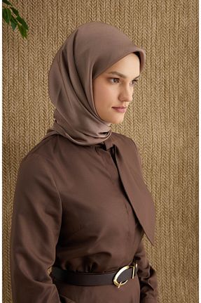 روسری رنگی ساتن Fatma Atasoy - کد 940525490
