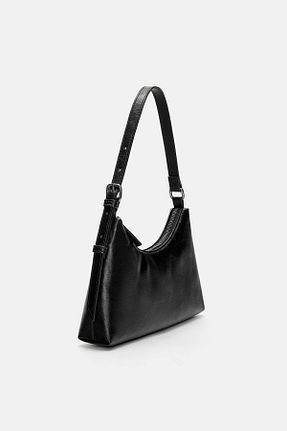 کیف دوشی مشکی زنانه پلی اورتان Pull & Bear - کد 940526604