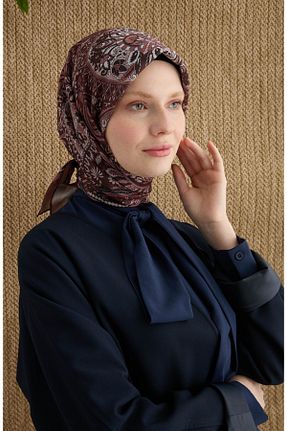 روسری رنگی پلی استر Fatma Atasoy - کد 940547635