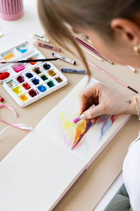 کاغذ و قلم هنری صورتی PAPERORA - کد 940356984