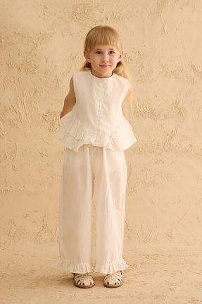 ست بالاتنه و پائین تنه نباتی بچه گانه %100 پنبه Fahhar Kids - کد 940756733