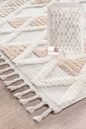 فرش بژ آنتی آلرژی SANRUGS Home & Living - کد 860028696