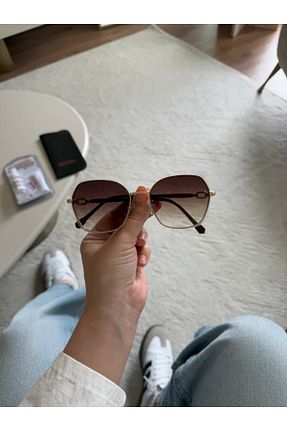 عینک آفتابی قهوه ای زنانه 51 RoseandRoses - کد 940553234