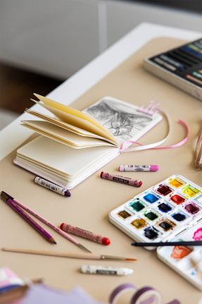 کاغذ و قلم هنری بنفش PAPERORA - کد 940402976