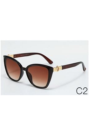 عینک آفتابی قهوه ای زنانه 52 Escales - کد 940537394