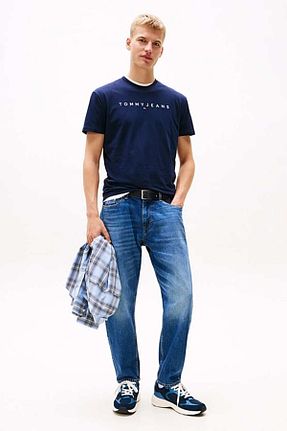 تیشرت رنگی مردانه Fitted Tommy Hilfiger - کد 940532023