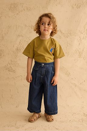 شلوار آبی بچه گانه بافتنی Fahhar Kids - کد 940634046