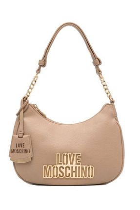 کیف دوشی بژ زنانه پلی اورتان Love Moschino - کد 861149899