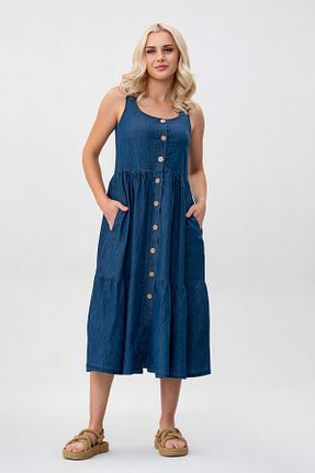 لباس آبی زنانه جین Bold & Young - کد 940359158