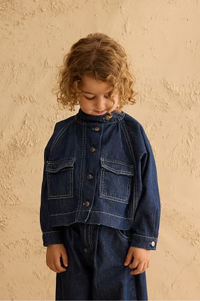 کت آبی بچه گانه دو جیب Fahhar Kids - کد 940757148