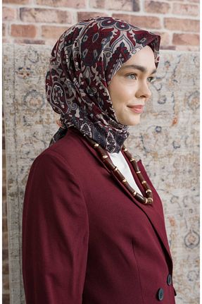 روسری رنگی پلی استر Fatma Atasoy - کد 940537038