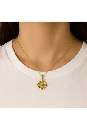 گردنبند استیل ( فولاد ) زرد زنانه استیل (فولاد) HND collection - کد 940585688