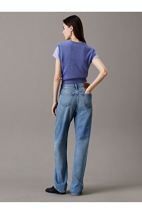 شلوار جین آبی زنانه پاچه لوله تفنگی Calvin Klein - کد 940557630
