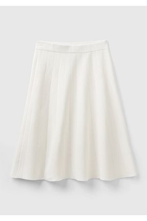 دامن بژ زنانه پارچه United Colors of Benetton - کد 794816679