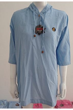 تونیک آبی زنانه بافتنی MODA - کد 940790848