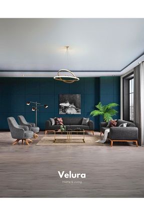 ست مبل رنگی 3+1 Velura Home & Living - کد 926818598