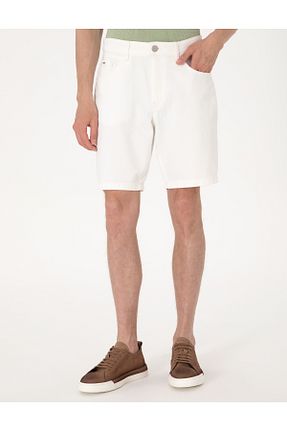 شلوارک و برمودا سفید مردانه اسلیم فیت Pierre Cardin - کد 940578513