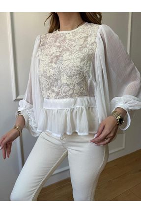 بلوز نباتی زنانه رگولار Size Özgü - کد 940595080