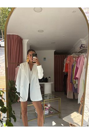 کت بلیزر نباتی زنانه پلی استر Butik - کد 940267734